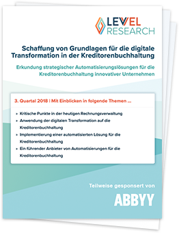 Whitepaper „Schaffung von Grundlagen für die digitale Transformation in der Kreditorenbuchhaltung“