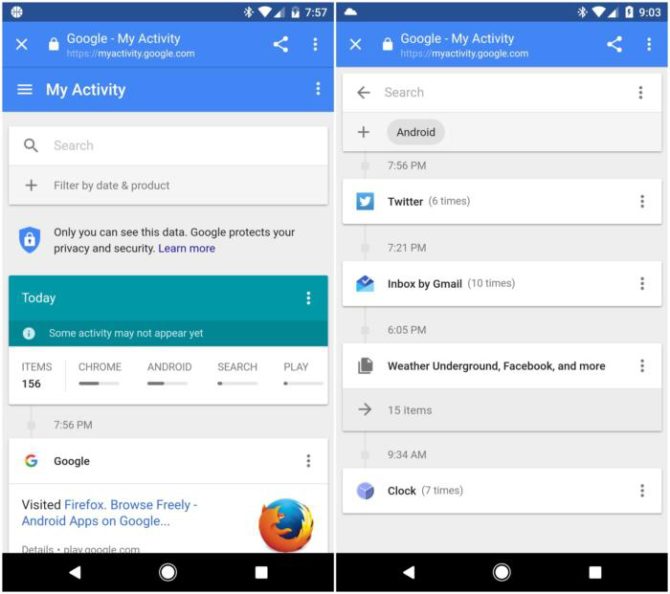 Customize Google services my activity android