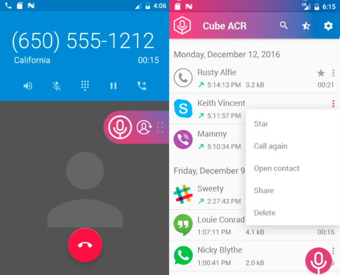 Cube Call Recorder ACR android