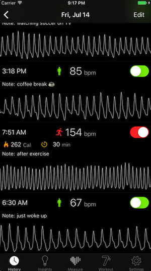 heart rate on iphone