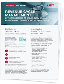 Healthcare revenue cycle management