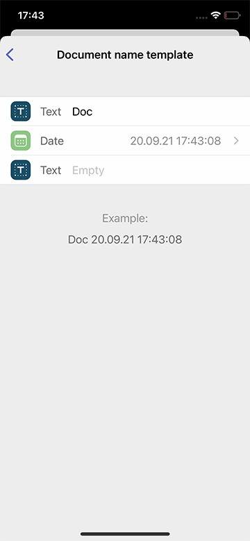 Custom name template in FineReader PDF