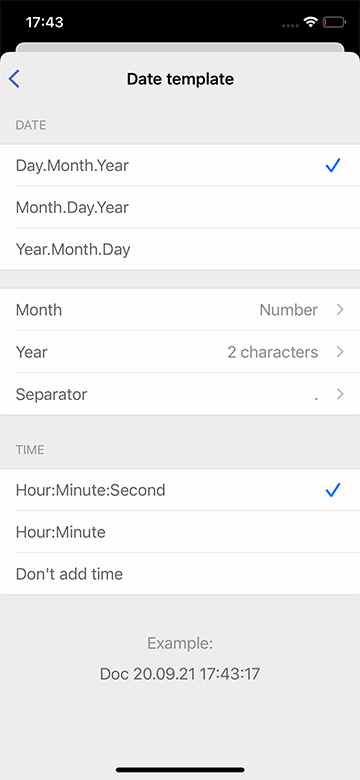 Custom name template in FineReader PDF