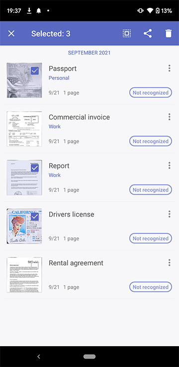 Multi-export files in FineReader PDF