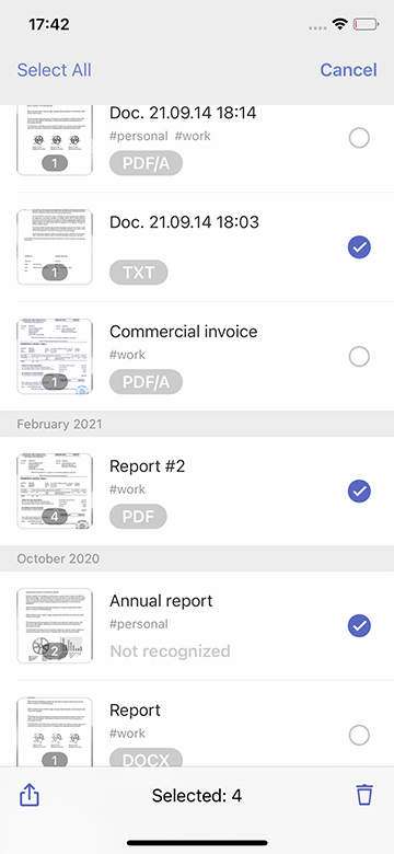 Multi-export files in FineReader PDF