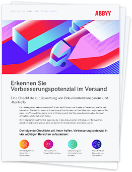 Improvement in Shipping Operations - ABBYY Checklist