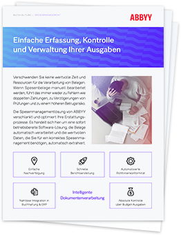 Capture, Track, and Manage Expenses the Easy Way - ABBYY Brochure
